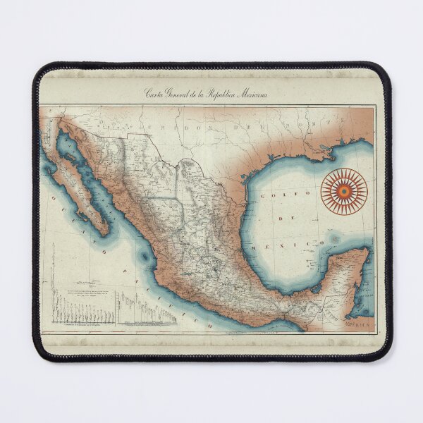 Item preview, Vintage map of Mexico painted in the style of One Piece designed and sold by CecyLL.