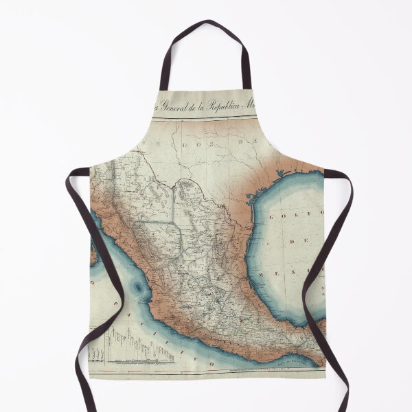 Item preview, Vintage map of Mexico painted in the style of One Piece designed and sold by CecyLL.