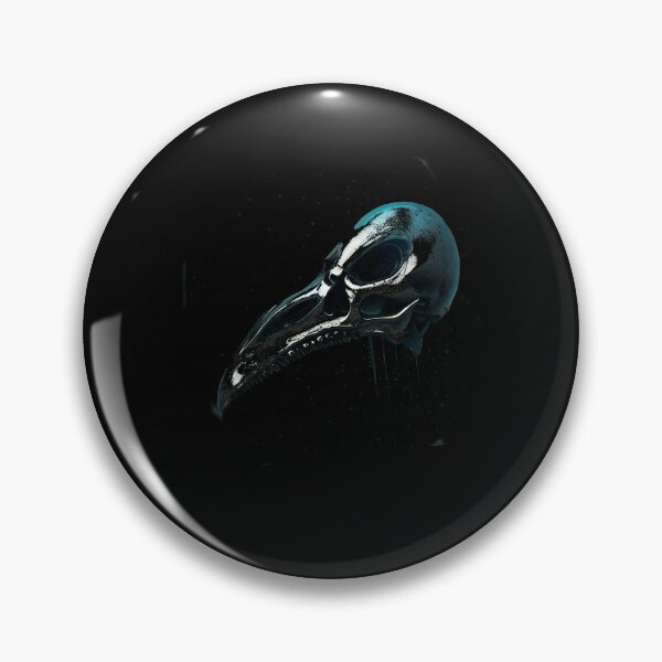 Item preview, Metallic bird skull designed and sold by Glenbobagins.