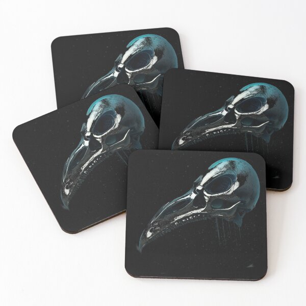 Item preview, Metallic bird skull designed and sold by Glenbobagins.