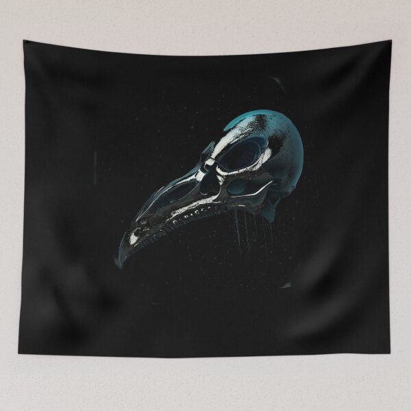 Item preview, Metallic bird skull designed and sold by Glenbobagins.
