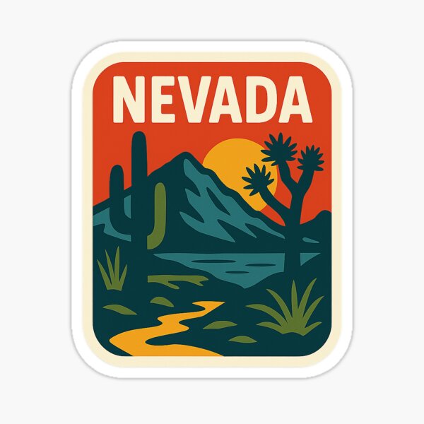 Item preview, Retro Nevada designed and sold by WanderlustCreations.