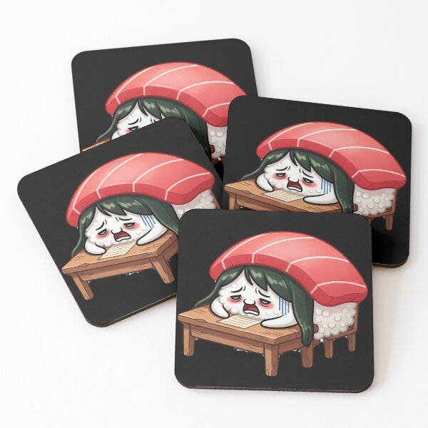 Item preview, Puni Sushi – ‘Nope...’ Tuna Edition (Kawaii Japanese Character) designed and sold by YOKOSUKATARO.