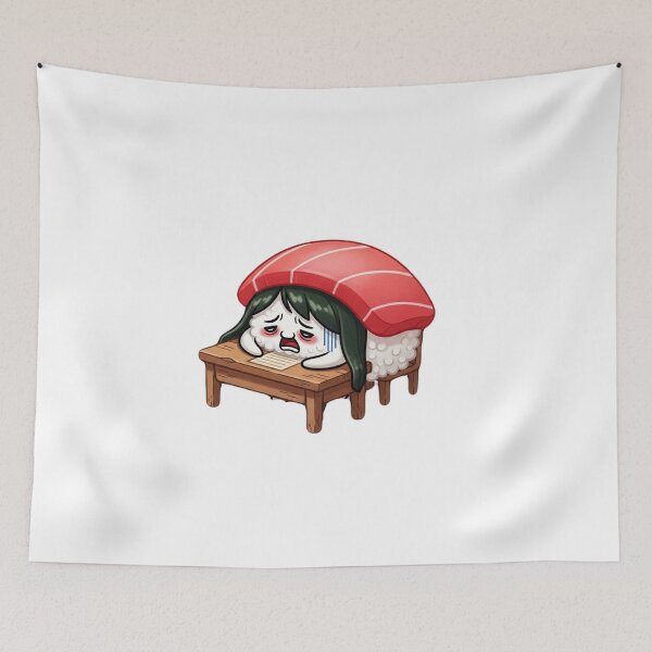 Item preview, Puni Sushi – ‘Nope...’ Tuna Edition (Kawaii Japanese Character) designed and sold by YOKOSUKATARO.