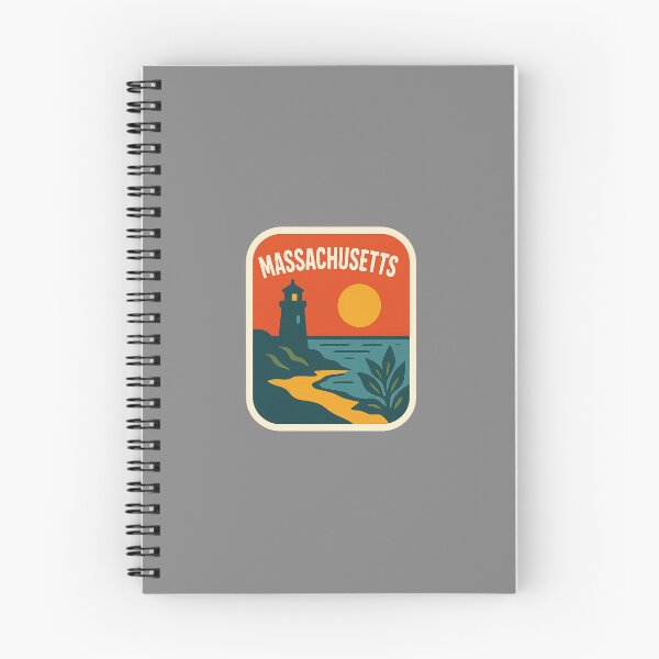 Item preview, Retro Massachusetts  designed and sold by WanderlustCreations.