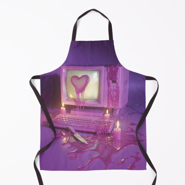 Item preview, Vaporwave Y2K Melting Heart Pink Computer Aesthetic Retro Tech designed and sold by Starcrimedesign.