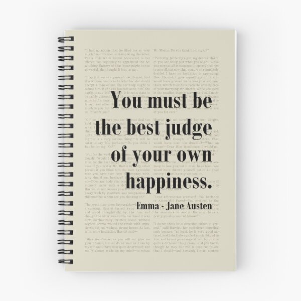 Item preview, Own Happiness Emma Jane Austen Quote Literature Novel designed and sold by kakarikihill.