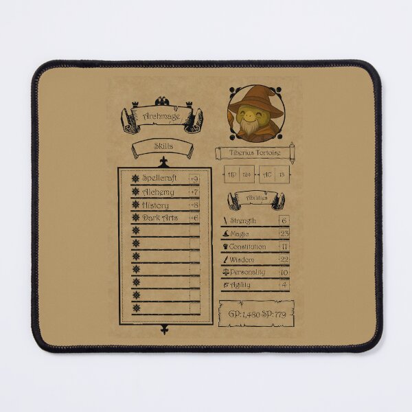 Item preview, Tiberius Character Sheet designed and sold by GriftingMediums.