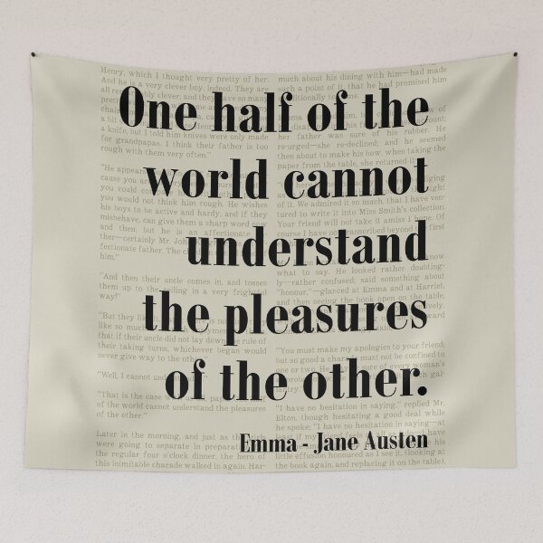 Item preview, Pleasures of Others Emma Jane Austen Quote Literature Novel designed and sold by kakarikihill.