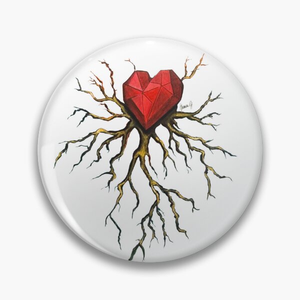 Item preview, Heartroot white & Red designed and sold by Karen G. Contemporary Artist.