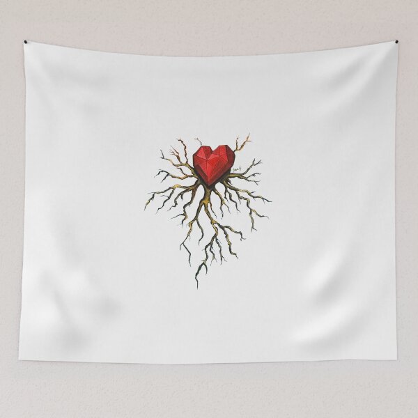 Item preview, Heartroot white & Red designed and sold by Karen G. Contemporary Artist.