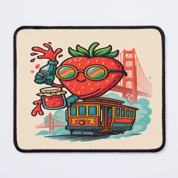 Item preview, San Francisco Foggy Jam: Funny Strawberry Meme – My Weapon is Jam designed and sold by Globalcitytees.