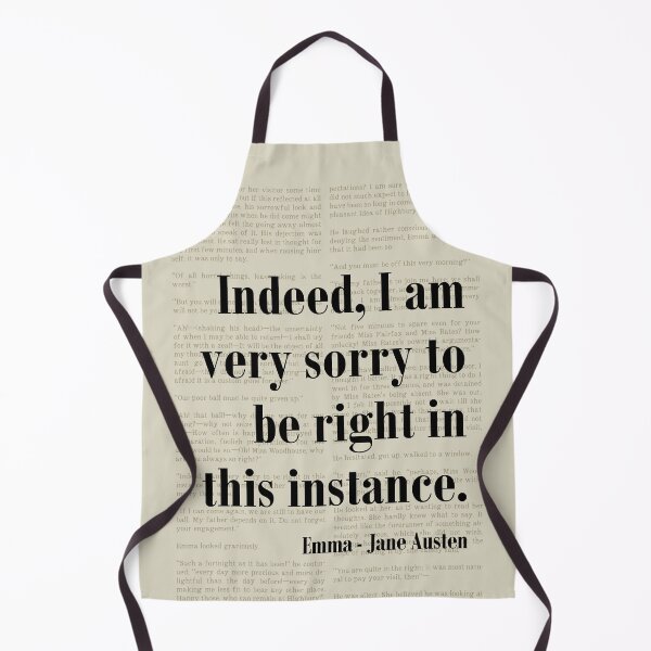 Item preview, Sorry to be Right Emma Jane Austen Quote Literature  designed and sold by kakarikihill.