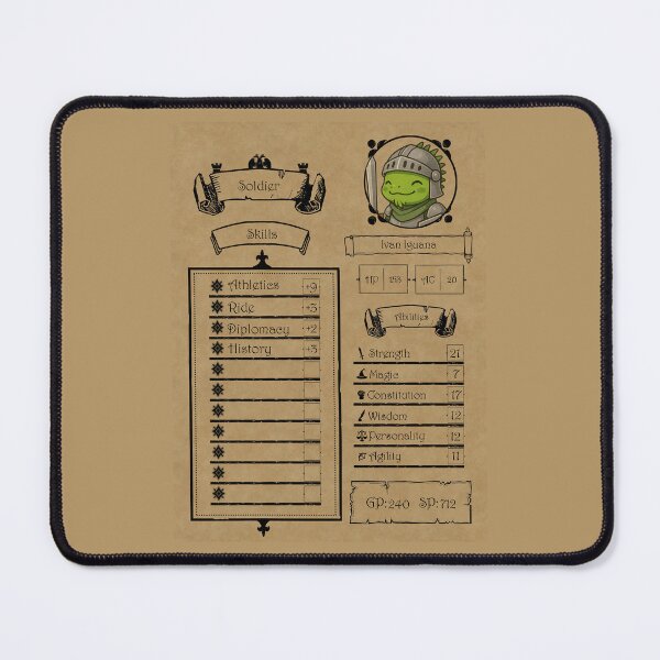 Item preview, Ivan Character Sheet designed and sold by GriftingMediums.