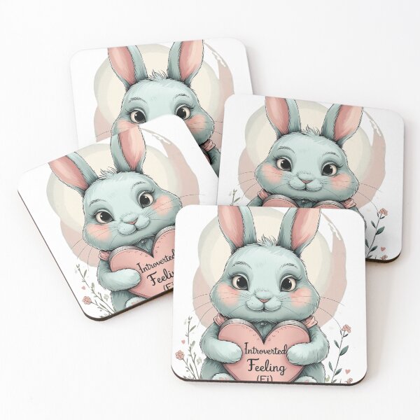Item preview, Fi Bunny – Introverted Feeling with a Heart Journal designed and sold by bookedandbusys.