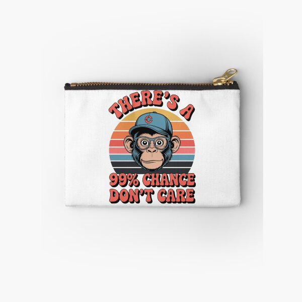Item preview, "99% Chance I Don't Care" Retro Monkey Sunset Graphic designed and sold by MIMSCorneR.