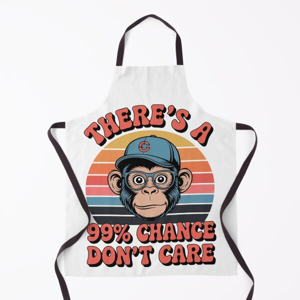 Item preview, "99% Chance I Don't Care" Retro Monkey Sunset Graphic designed and sold by MIMSCorneR.
