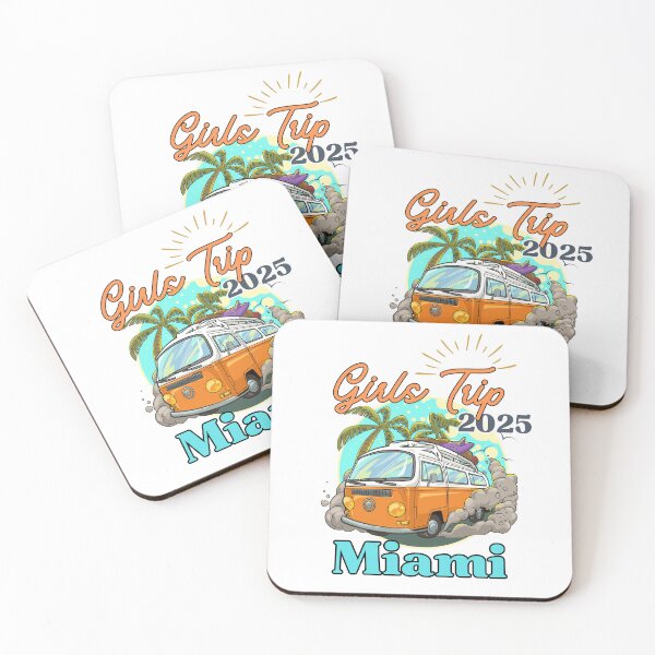 Item preview, Girls Trip Miami 2025 - Tropical Beach Vacation designed and sold by ZACK ART.