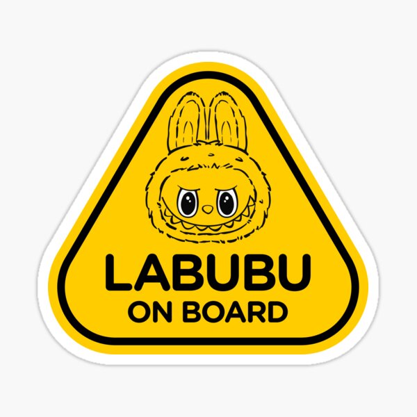 Item preview, Labubu On Board - Triangle designed and sold by Kusaki.