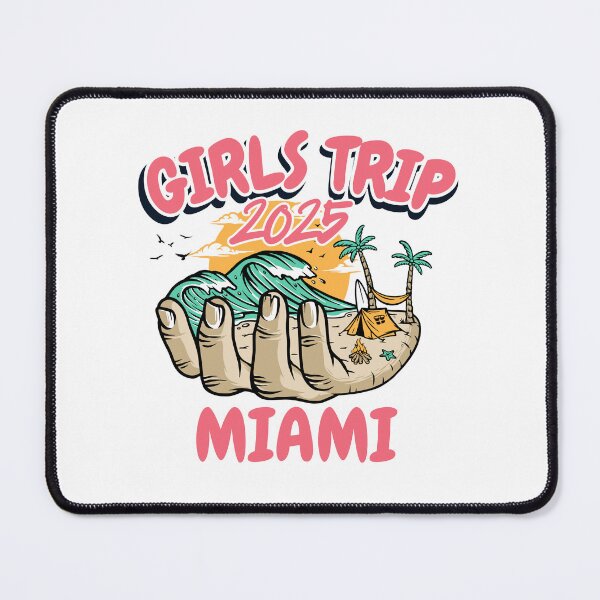 Item preview, Girls Trip Miami 2025 - Tropical Beach Vacation designed and sold by ZACK ART.