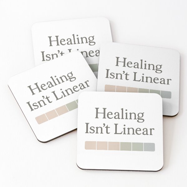 Item preview, Healing Isn’t Linear Mental Health Mug designed and sold by TONSNAP.