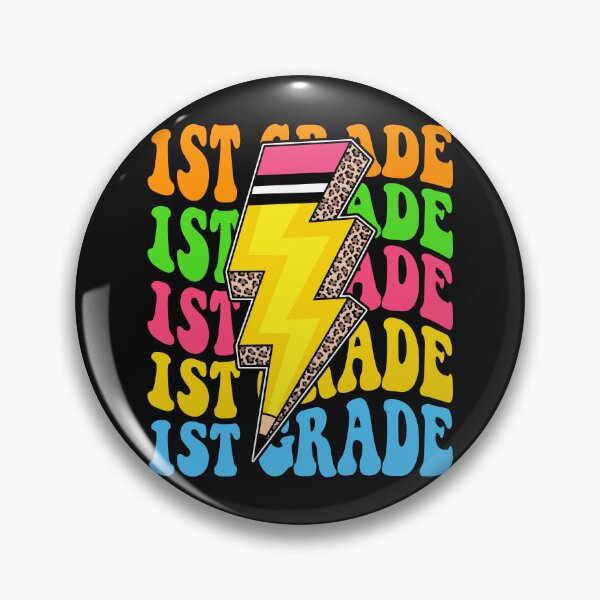 Item preview, 1st Grade Retro Lightning Pencil Leopard Back to School designed and sold by facegm.