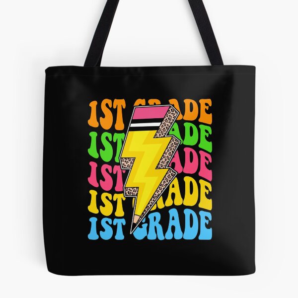 Item preview, 1st Grade Retro Lightning Pencil Leopard Back to School designed and sold by facegm.