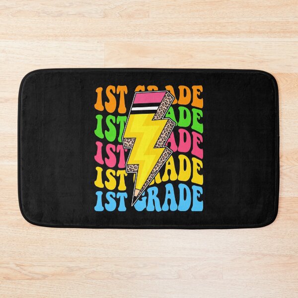 Item preview, 1st Grade Retro Lightning Pencil Leopard Back to School designed and sold by facegm.