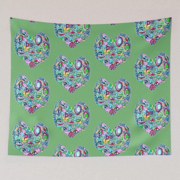 Item preview, cubism heart 002- hollie day designed and sold by crestfallenmermaid.