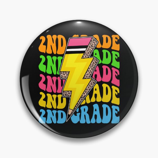 Item preview, 2nd Grade Retro Lightning Pencil Leopard Back to School designed and sold by facegm.