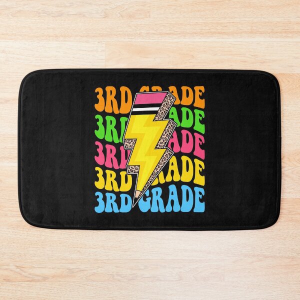 Item preview, 3rd Grade Retro Lightning Pencil Leopard Back to School designed and sold by facegm.