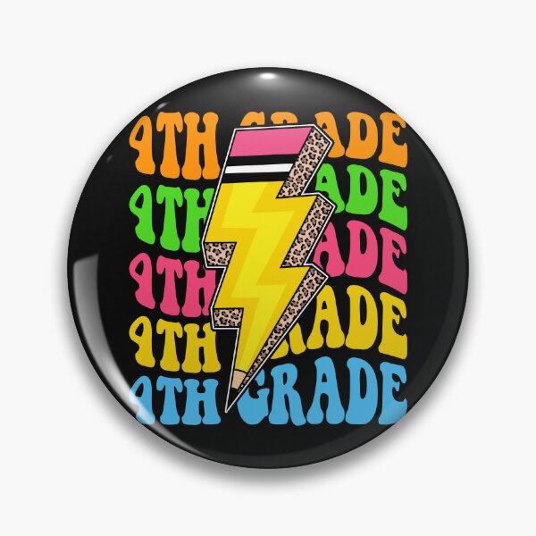 Item preview, 4th  Grade Retro Lightning Pencil Leopard Back to School designed and sold by facegm.