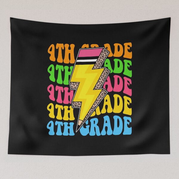 Item preview, 4th  Grade Retro Lightning Pencil Leopard Back to School designed and sold by facegm.
