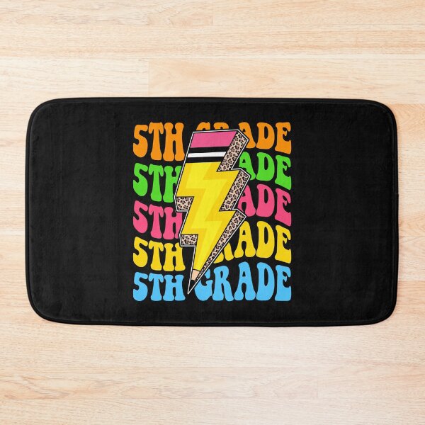 Item preview, 5th Grade Retro Lightning Pencil Leopard Back to School designed and sold by facegm.