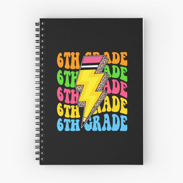 Item preview, 6th Grade Retro Lightning Pencil Leopard Back to School designed and sold by facegm.