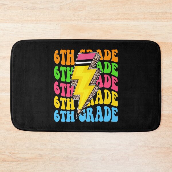 Item preview, 6th Grade Retro Lightning Pencil Leopard Back to School designed and sold by facegm.