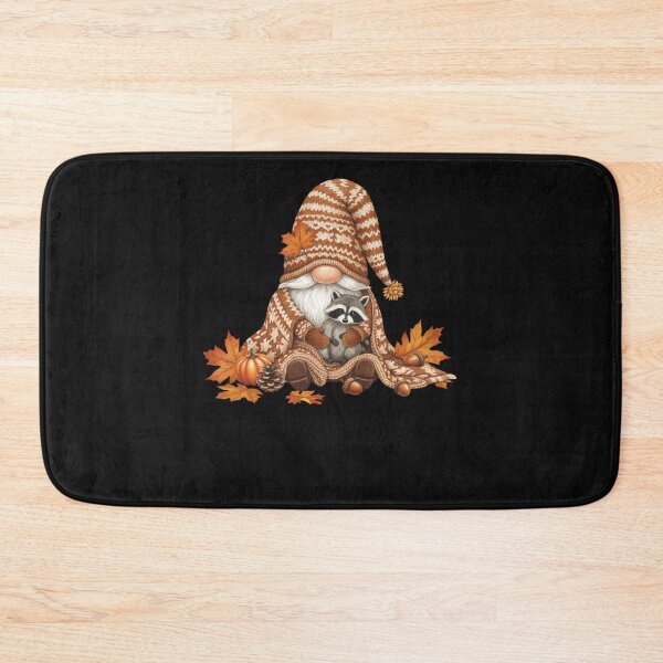 Item preview, Autumn Fall Leaves Raccoon Gnome designed and sold by facegm.
