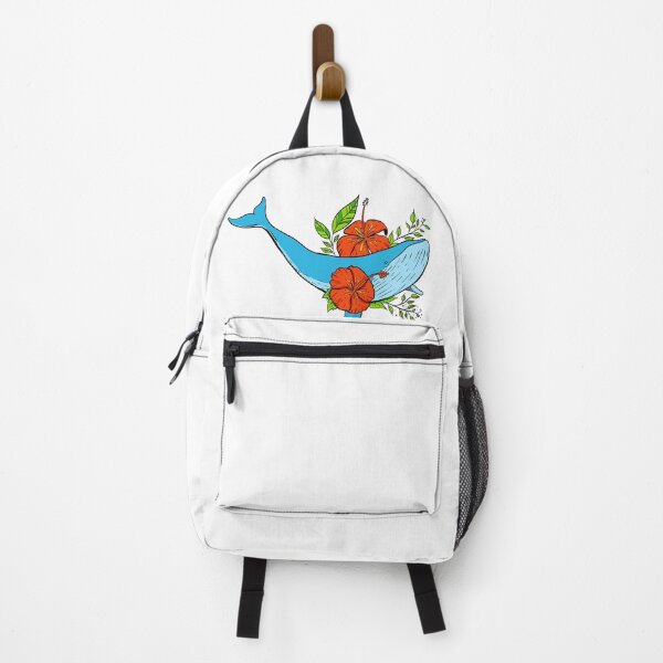 Item preview, Blue whale with flowers designed and sold by lucamendieta.