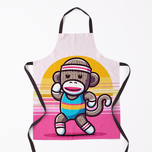 Item preview, 80s Aerobic Sock Monkey designed and sold by Ghost on Toast.