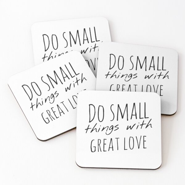Item preview, Do Small Things with Great Love – Kindness Quote – Minimalist Motivational Design designed and sold by Camila  Ardila.