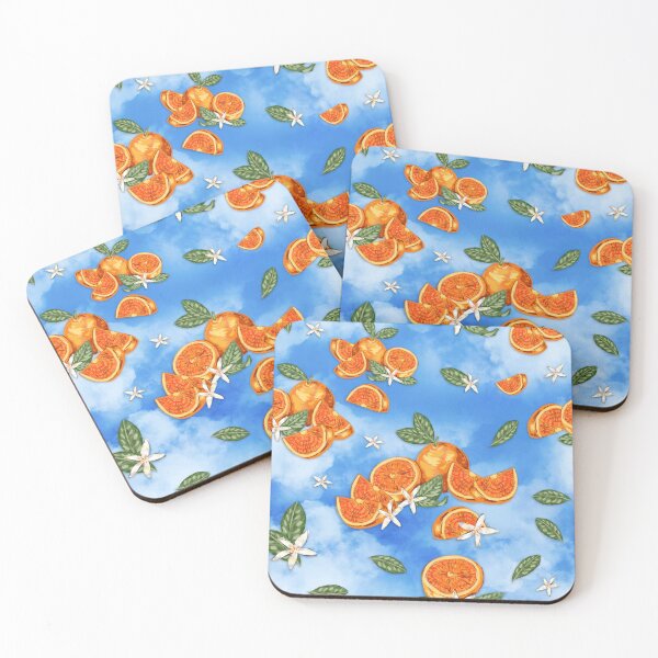Item preview, Oranges and Blossoms Seamless Pattern designed and sold by Kentish Floridian.