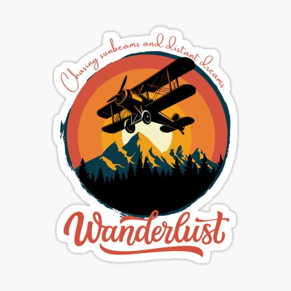Item preview, Chasing Sunbeams and Distant Dreams – Wanderlust Vintage Design designed and sold by Thehatinthecat.