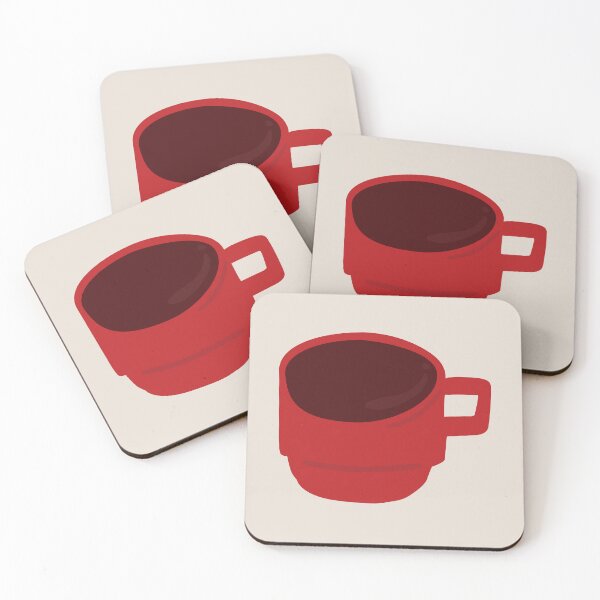 Item preview, Red Coffee Mug Vector Art – Minimal Style designed and sold by cpop-studio.