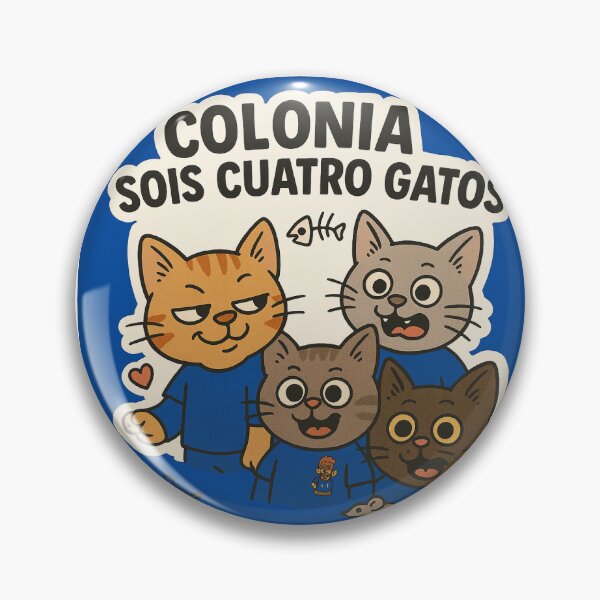 Item preview, four cats colony designed and sold by elcocineroloco.