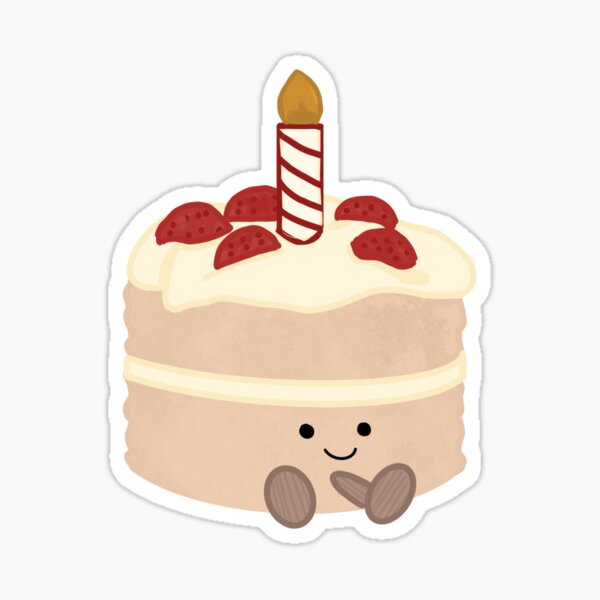 Item preview, Birthday Cake Plushie designed and sold by Wobbly-Kitten.