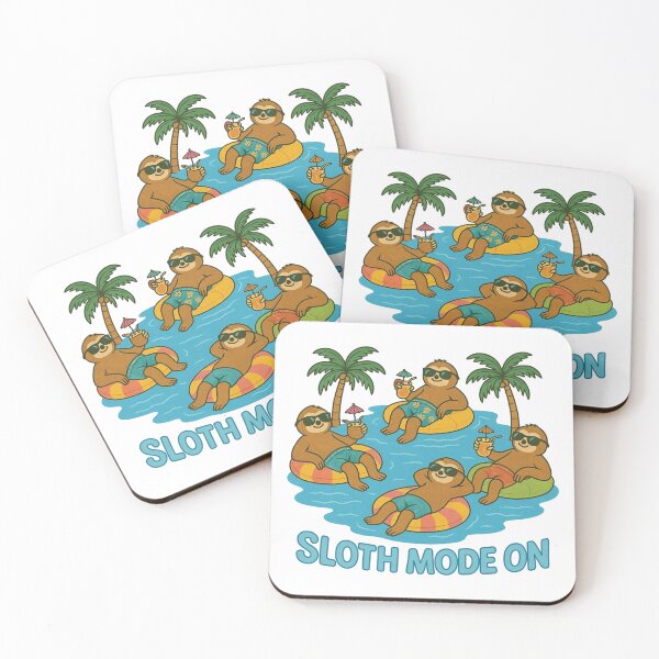Item preview, Sloth Mode ON Funny Lazy Quote | Chill Animal Lover Typography | Relaxation Humor Graphic Design | Slow Life Vibes Poster | Cute Sleepy Sloth Art designed and sold by PaintedPixels01.