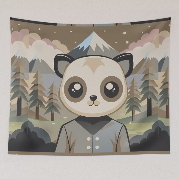Item preview, Mountain Panda Portrait Art Nature designed and sold by ART ATTACK ZONE.