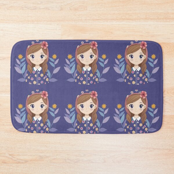 Item preview, Floral Girl Enchantment Purple Colors Art designed and sold by ART ATTACK ZONE.