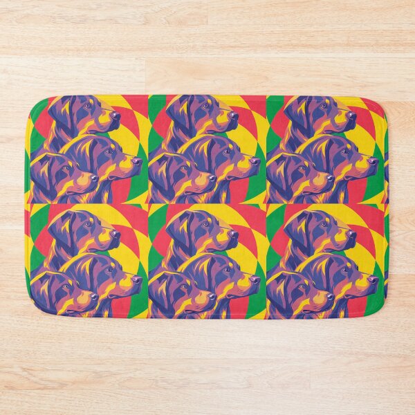 Item preview, Vivid Canine Trio Yellow Red Green Colors designed and sold by ART ATTACK ZONE.