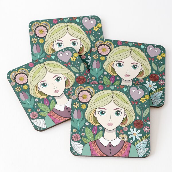 Item preview, Garden’s Whimsical Beauty Girl Woman She designed and sold by ART ATTACK ZONE.